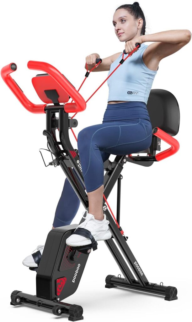 pooboo Bicicleta Estática Plegable