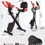 pooboo Bicicleta Estática Plegable