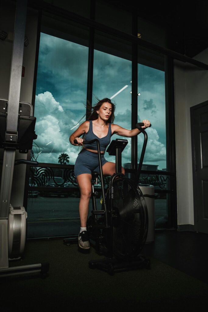 tabla de entrenamiento en bicicleta estática