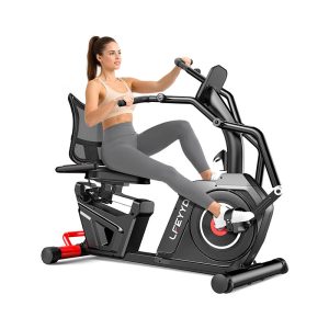 Pooboo W215 Recumbent Bike with Arm Exerciser